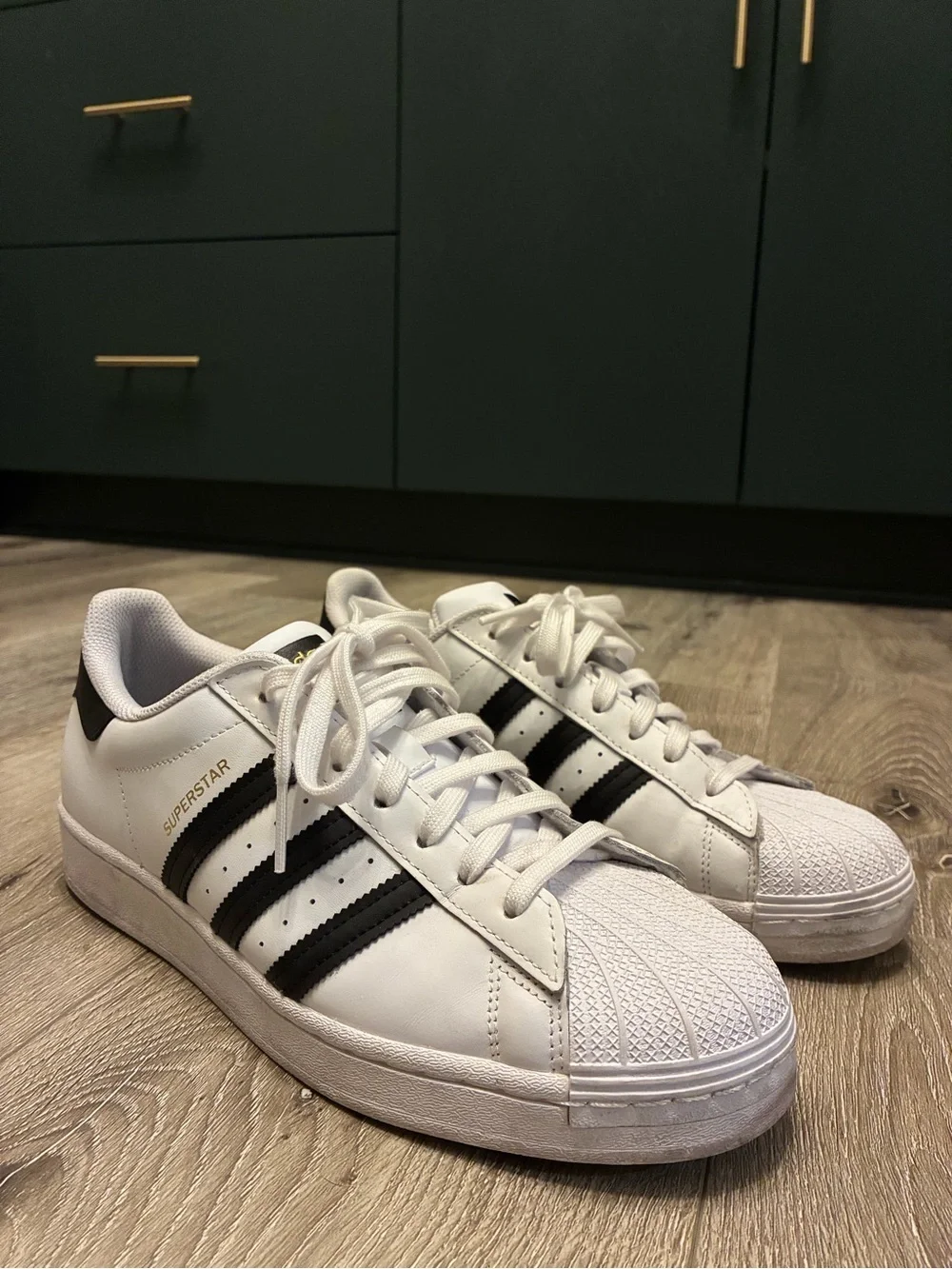 Adidas Superstar Shell Toe Sneakers in White